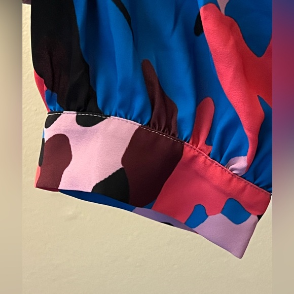 CROSBY by Mollie Burch Multi-Color Block GABBY BLOUSE - Picture 4 of 7